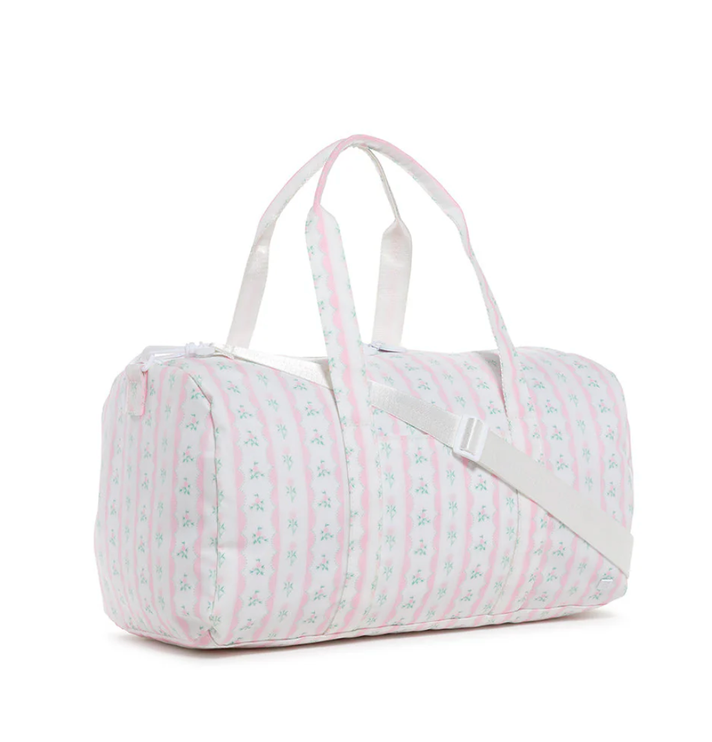 Weekender Duffel Bag, Ribbon Floral Pink