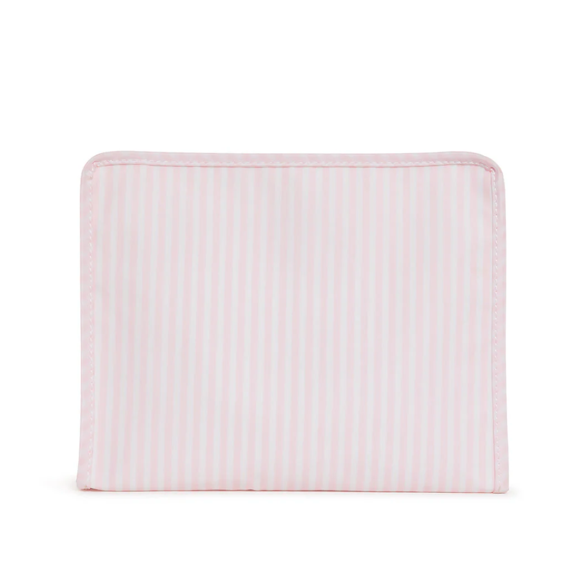 Large Roadie Zip Pouch, Pink Pimlico Stripe