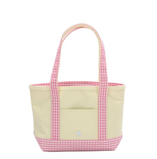 Mini Me Tote, Gingham Pink (pre-order, will ship in approximately 2 weeks)