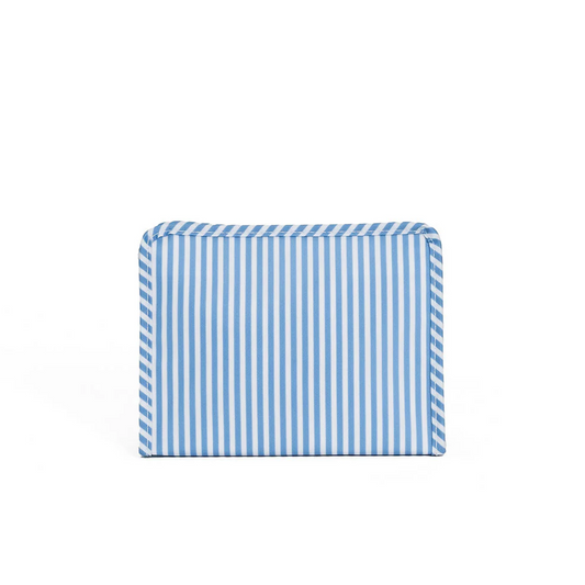 Medium Roadie Zip Pouch, Chambray Pimlico Stripe