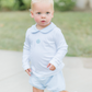 Boy's Blue Pumpkin Bloomer Set