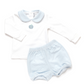 Boy's Blue Pumpkin Bloomer Set