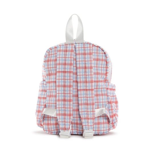 Mini Backer, Classic Plaid Red