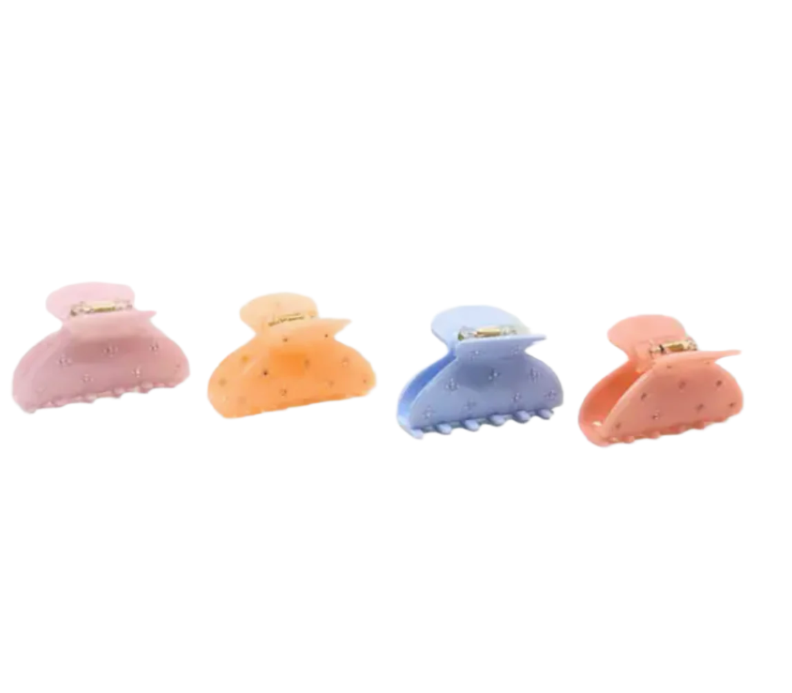 Round Scattered Jewel Hair Clip