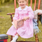 Smocked Natalie Dress, Pink Vinings