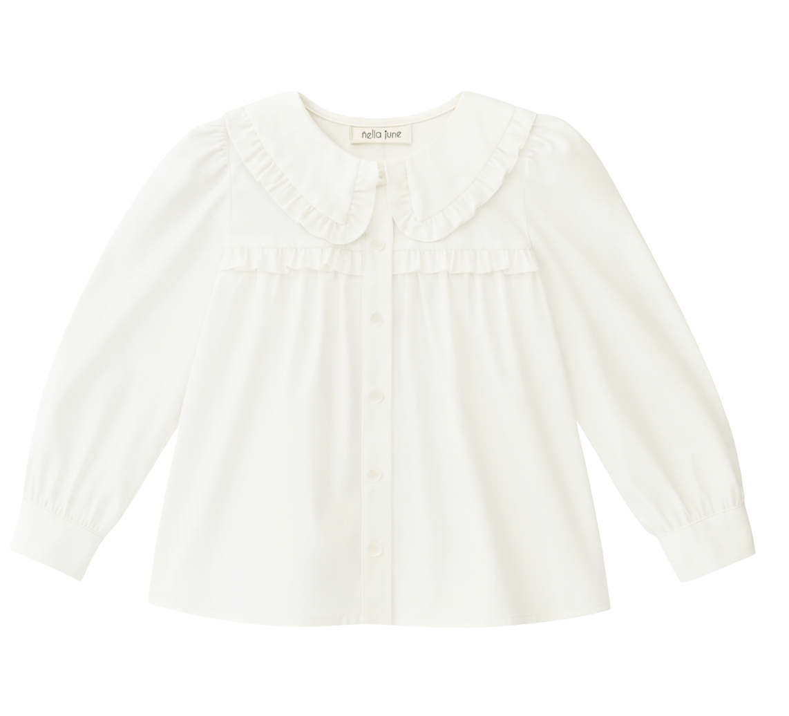 Ruffle Trim Blouse