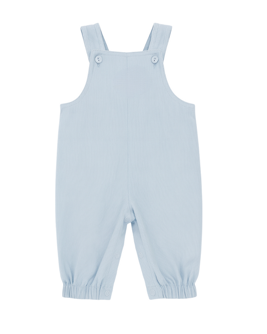 Boy's Corduroy Sky Blue Overalls with Cinched Ankles