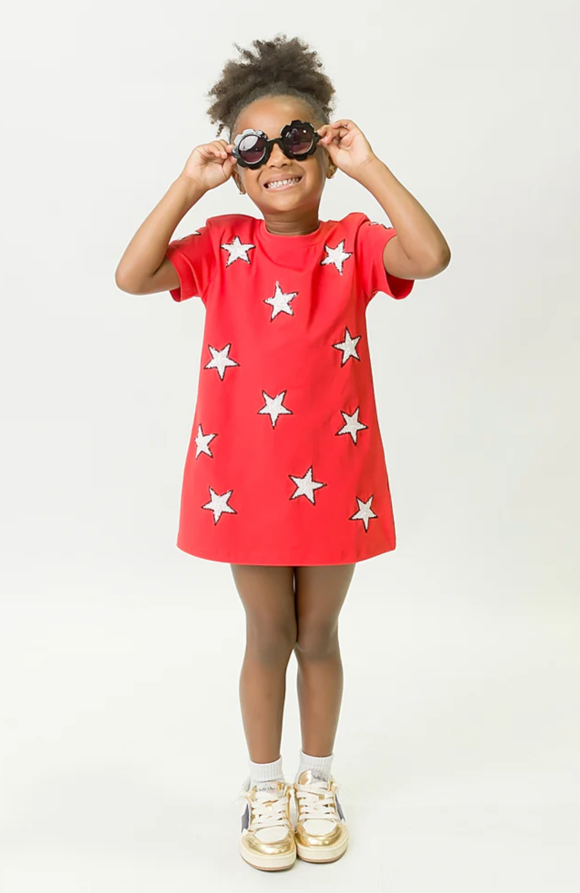 Red and Black Star Dress