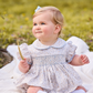 Smocked Peter Pan Bubble - Winthrop Floral