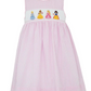Princess Smocked Pink Check Sleeveless Dress