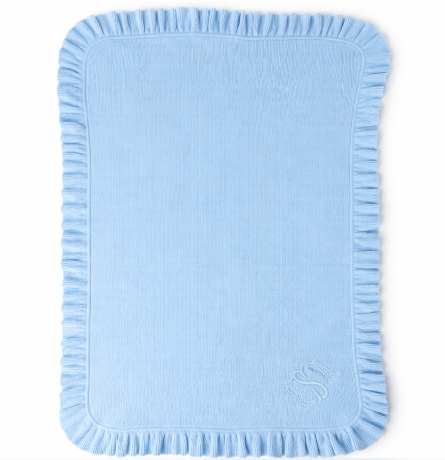 Blanket with Ruffle Edge