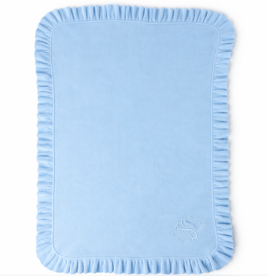 Blanket with Ruffle Edge