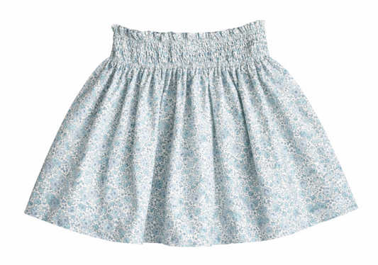 Blue Floral Liberty A Line Skirt