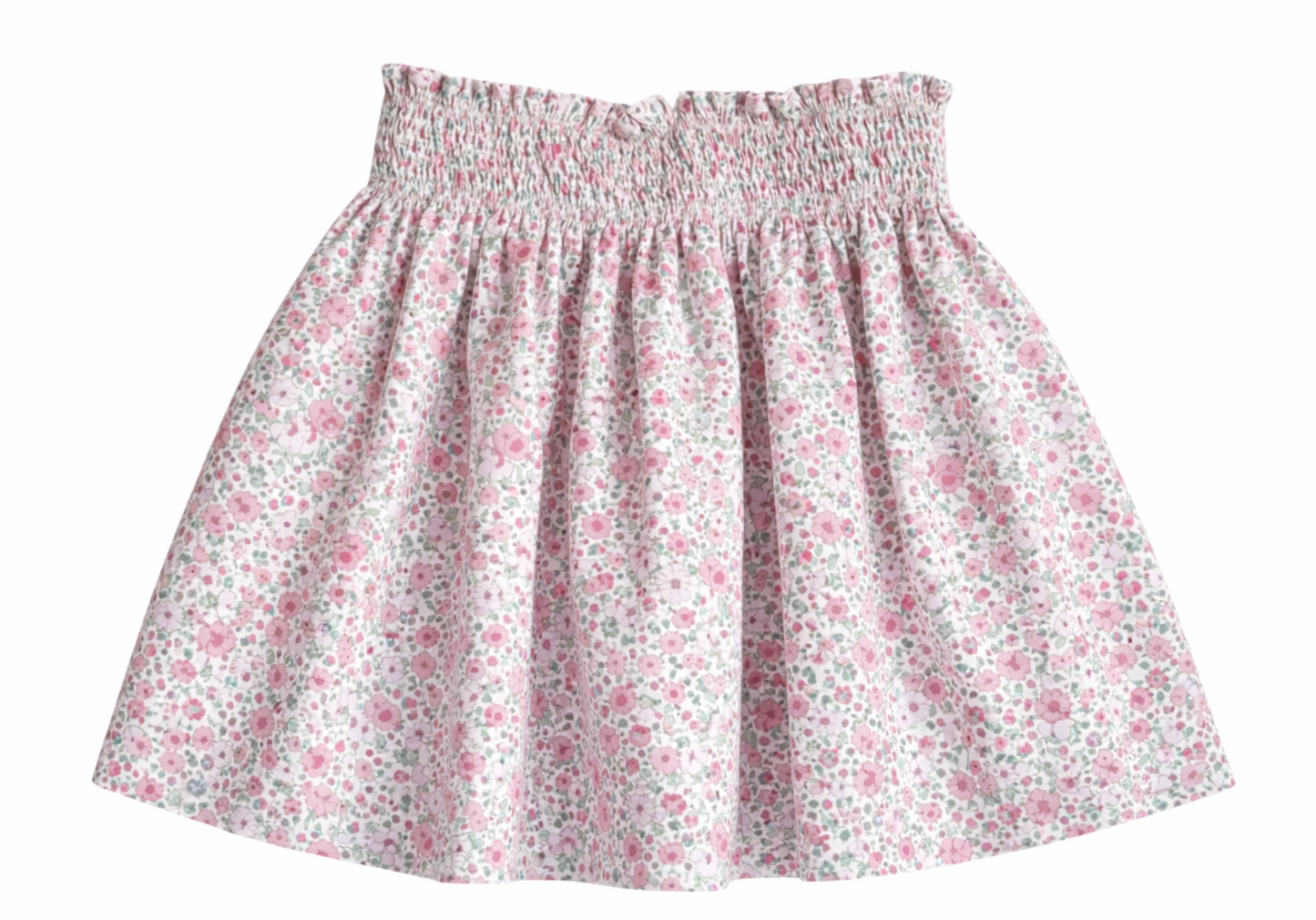 Pink Floral Liberty A Line Skirt