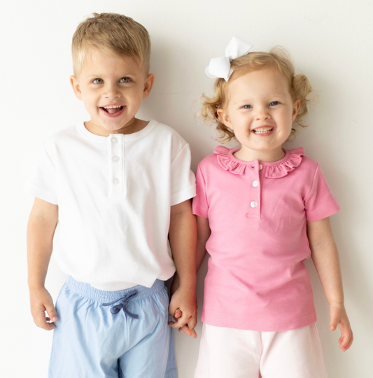 Kate Short Sleeve Henley Top