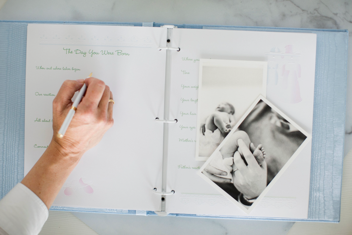 Monogrammed Baby Book
