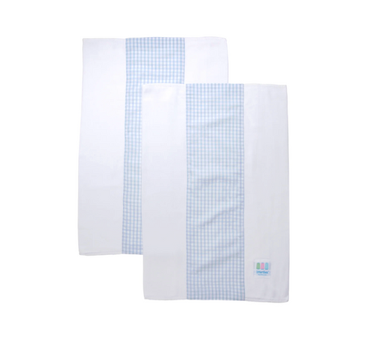 Check Burps, Set of 2 Blue