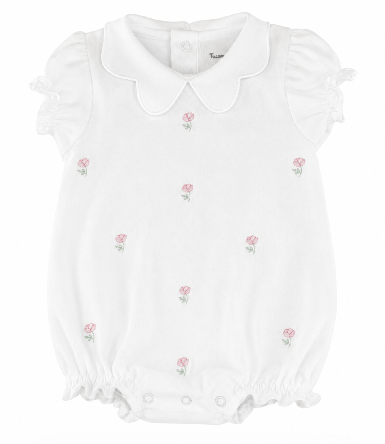 Splashed Flower Pima Romper