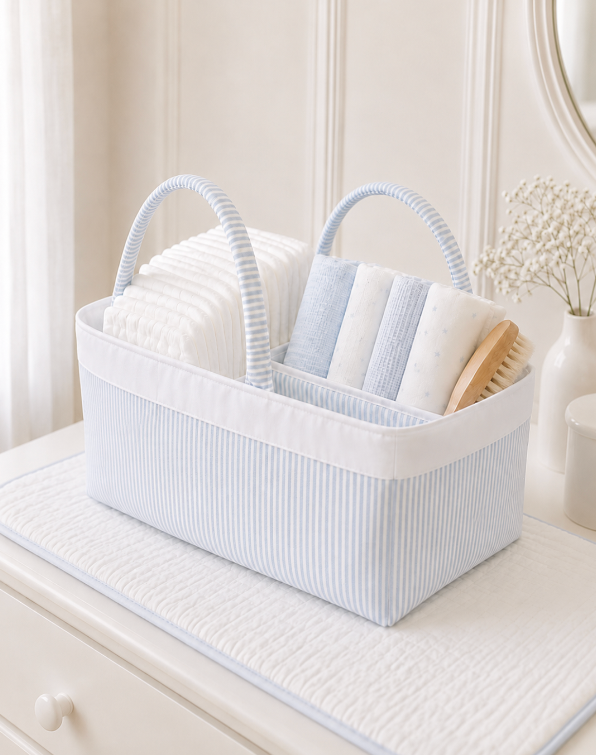 Changing Bag, Blue Stripe