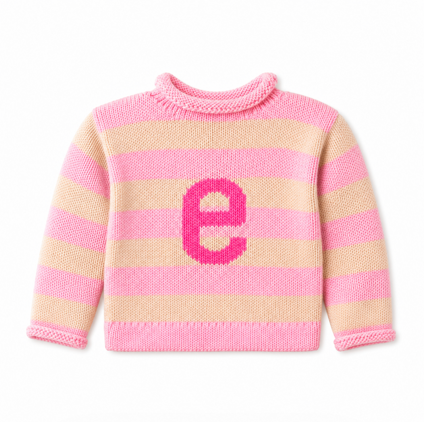 Stripe Letter Sweater