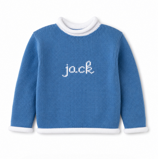 Scribble Script Name Sweater