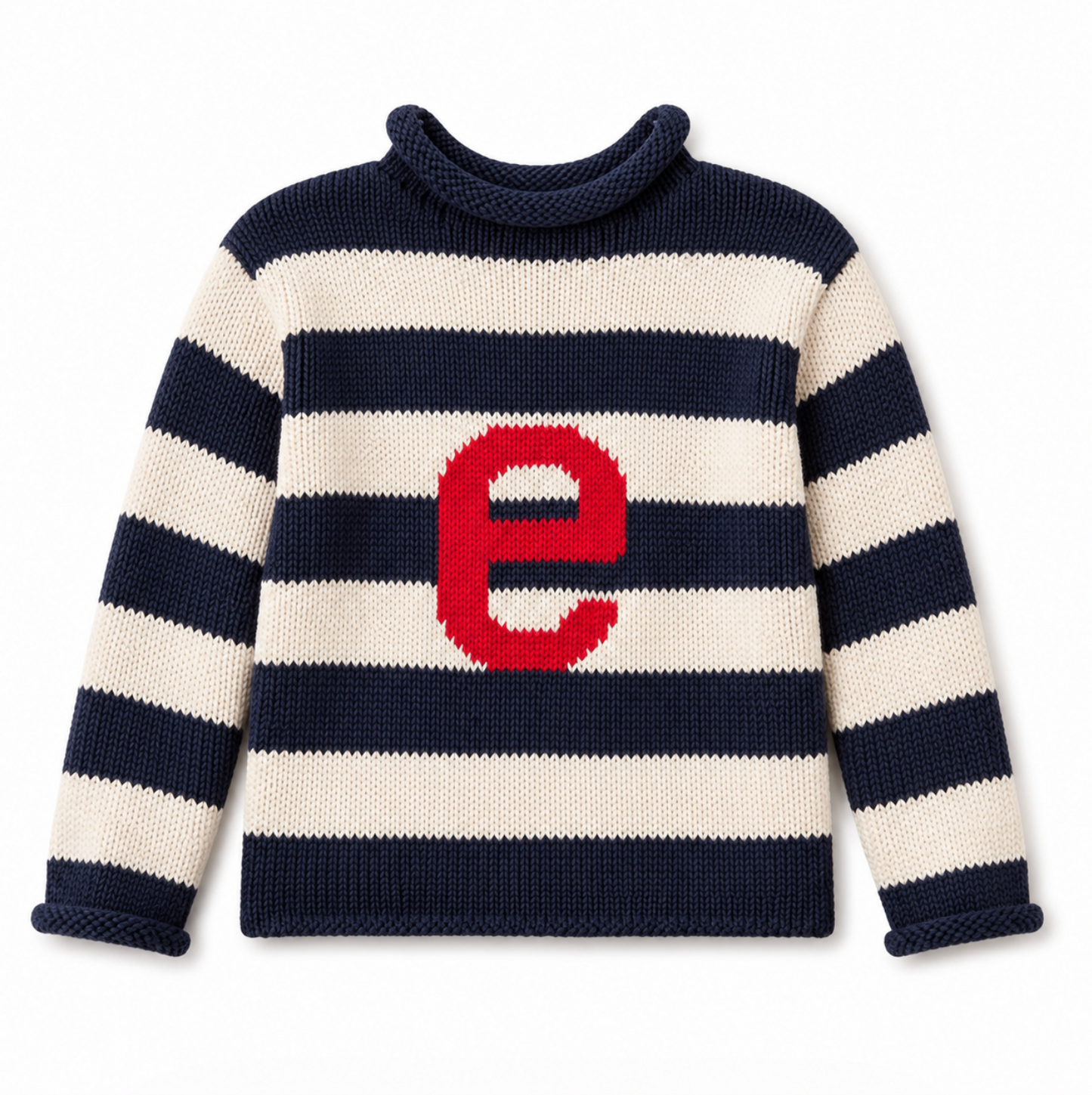 Stripe Letter Sweater