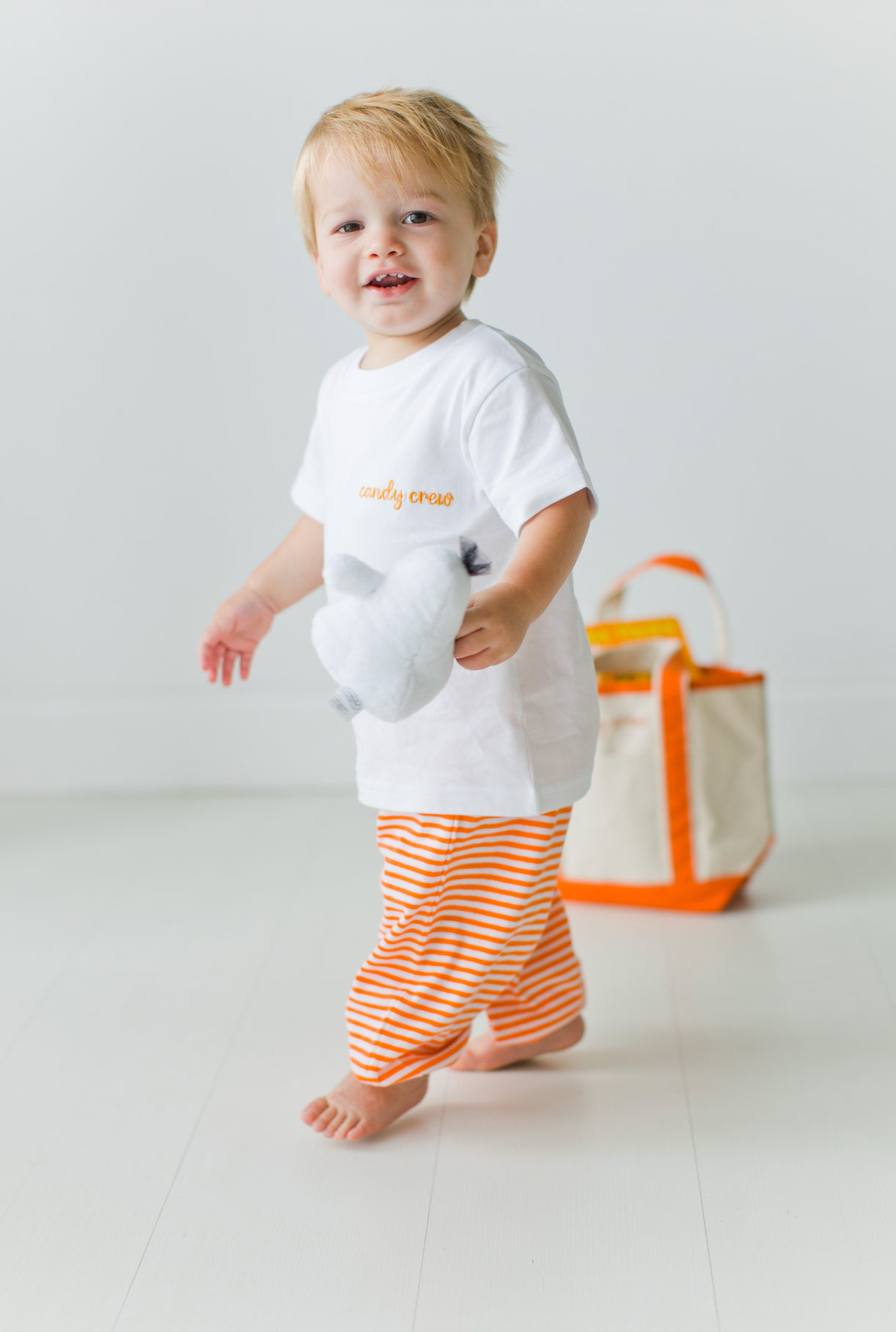 Embroidered Short Sleeve T-Shirt, Candy Crew