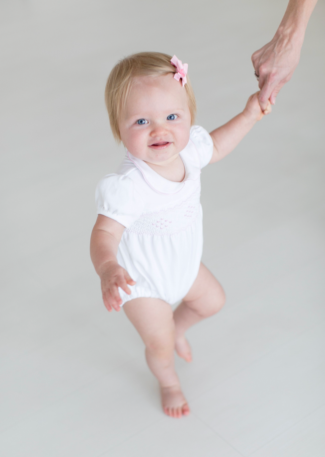 Smocked Collared Bubble