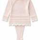 Footed Stripe Baby Girl Set