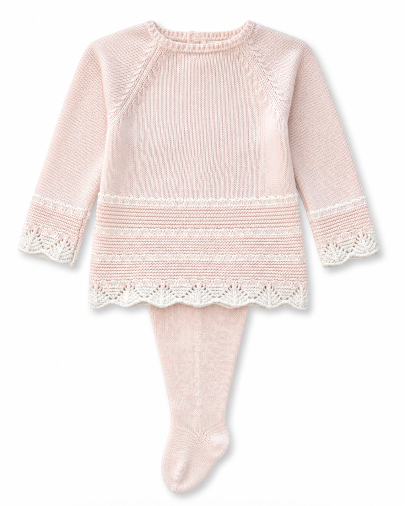 Footed Stripe Baby Girl Set