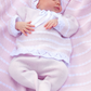 Footed Stripe Baby Girl Set