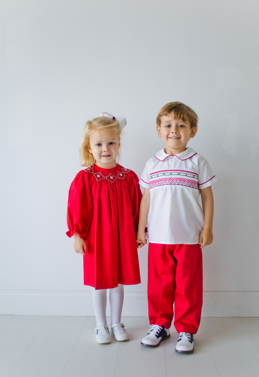 Drew Pant Set, Christmas Holly
