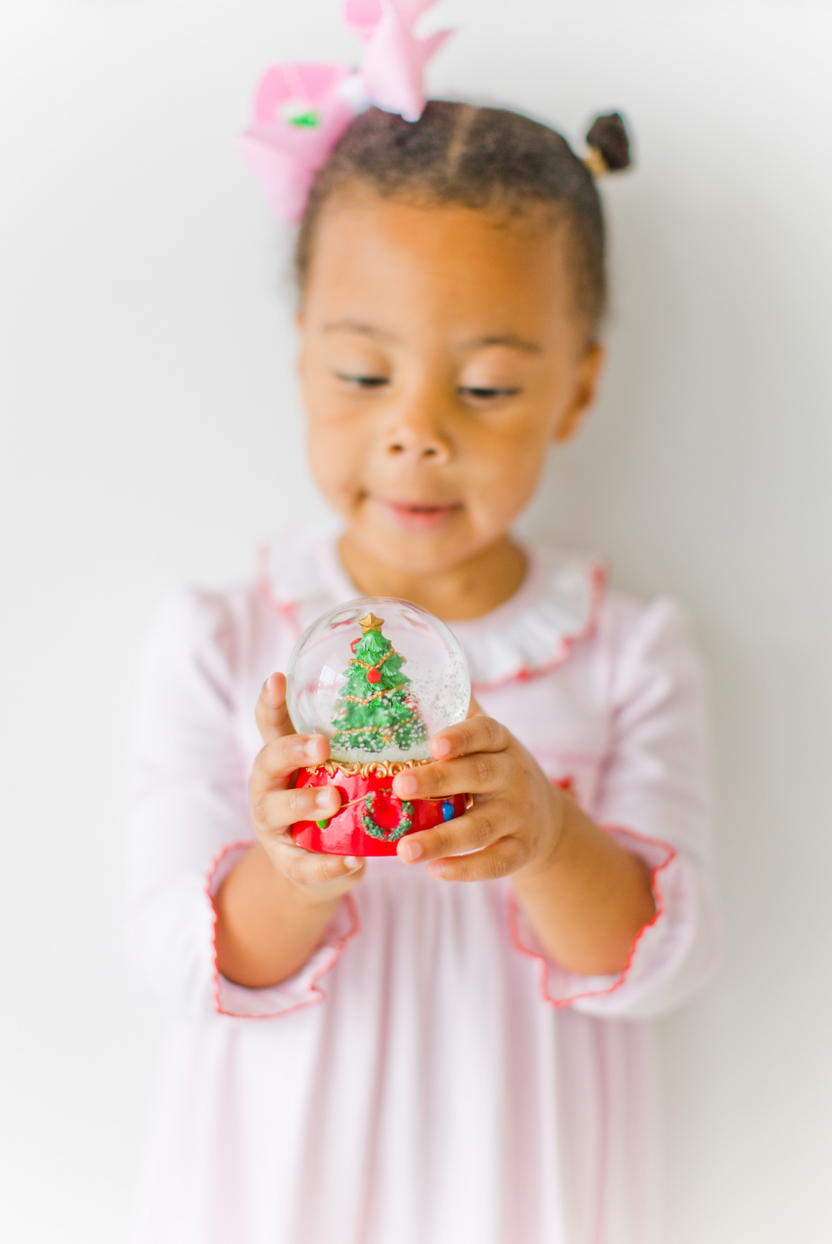 Christmas Wreath Pink Knit Dress