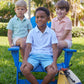 Short Sleeve Solid Polo Shirt, White