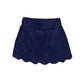 Navy Scallop Skort