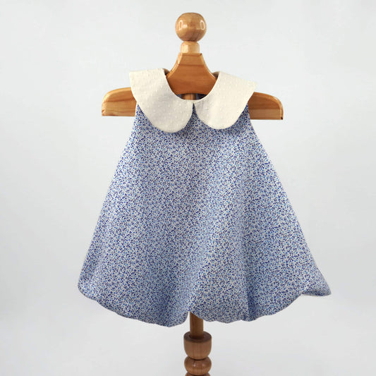 Bluebells Sleeveless Collared Bubble Dress