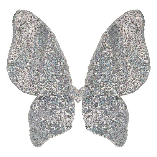 Sparkle Sequin Wings, Silver