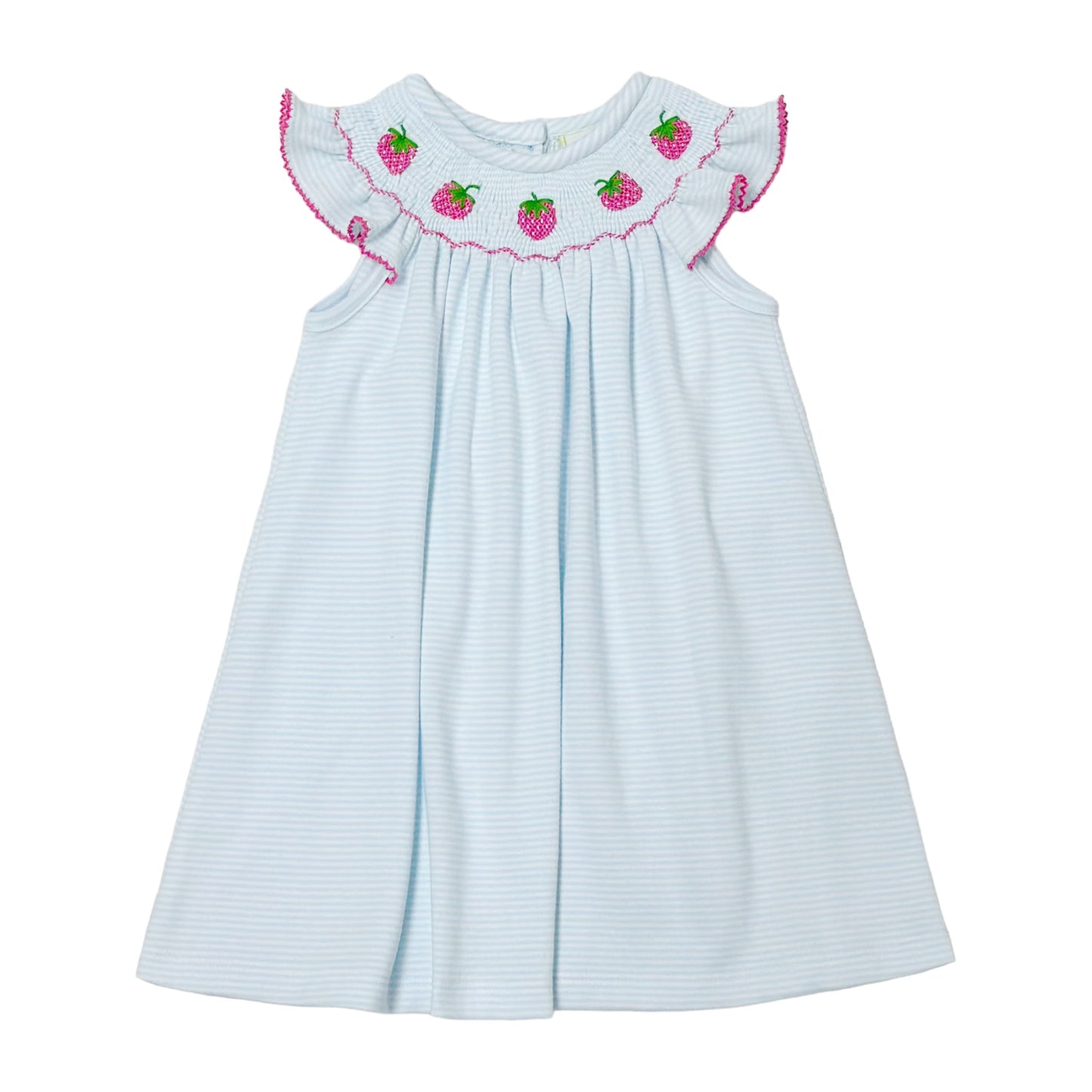Strawberry Smocked Billie Bishop Dress