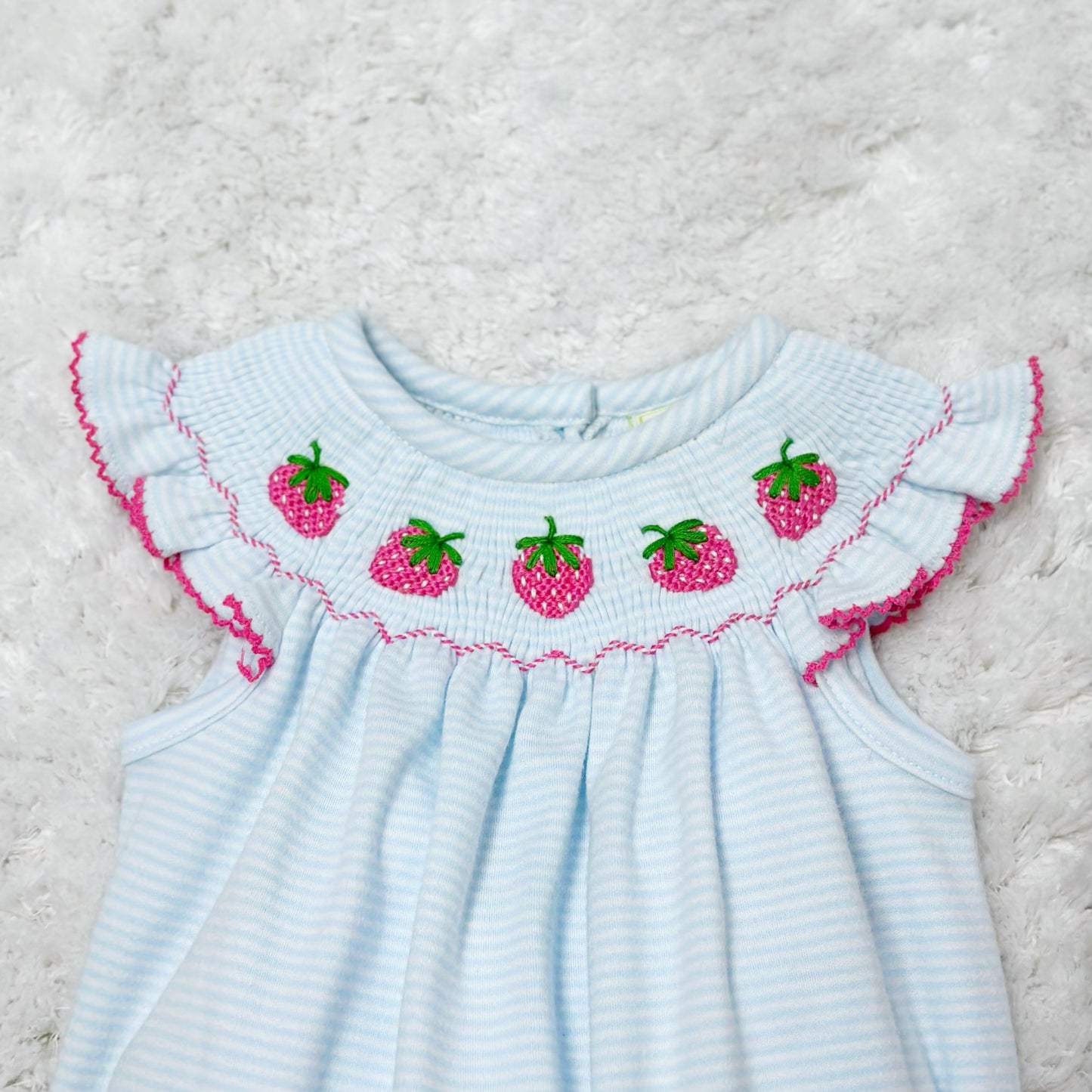 Strawberry Smocked Billie Bishop Dress