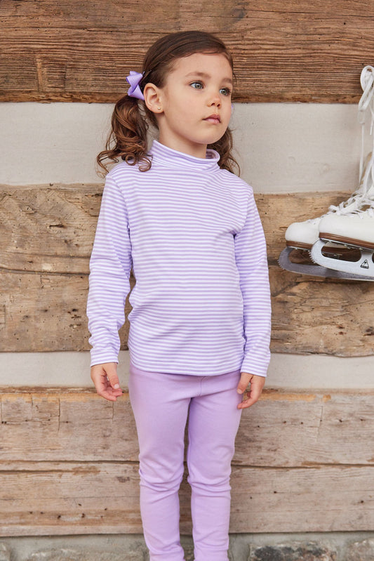 Lavender Stripe Turtleneck