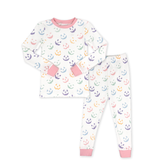 Sweet Pea Girl PJ Set, Peek-a-Boo Park Pink