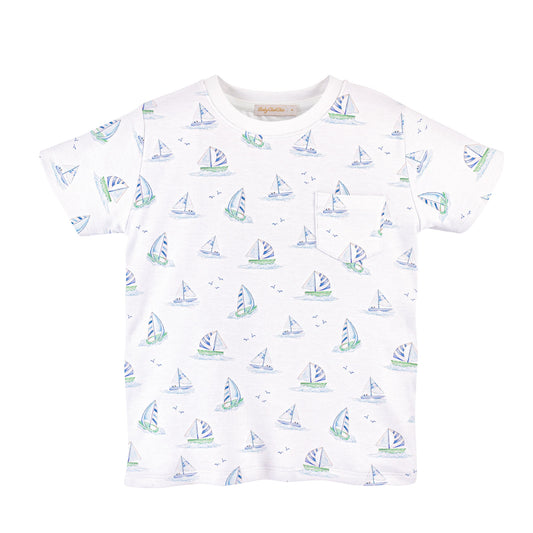 Blue Sails Tee with Pocket