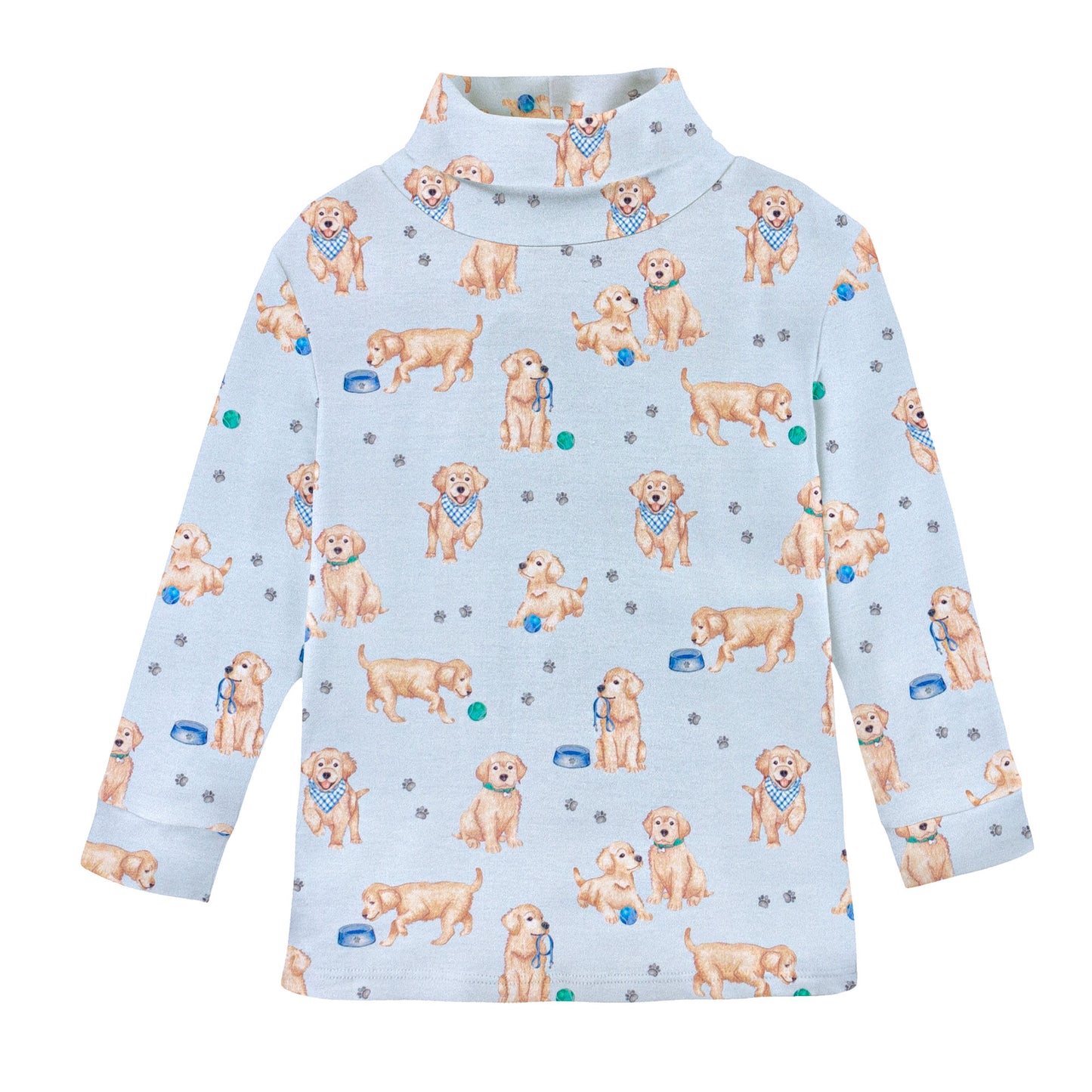 Printed Turtleneck, Puppy Adventures