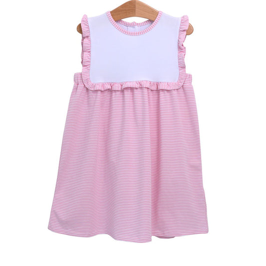 Alice Dress, Light Pink Stripe