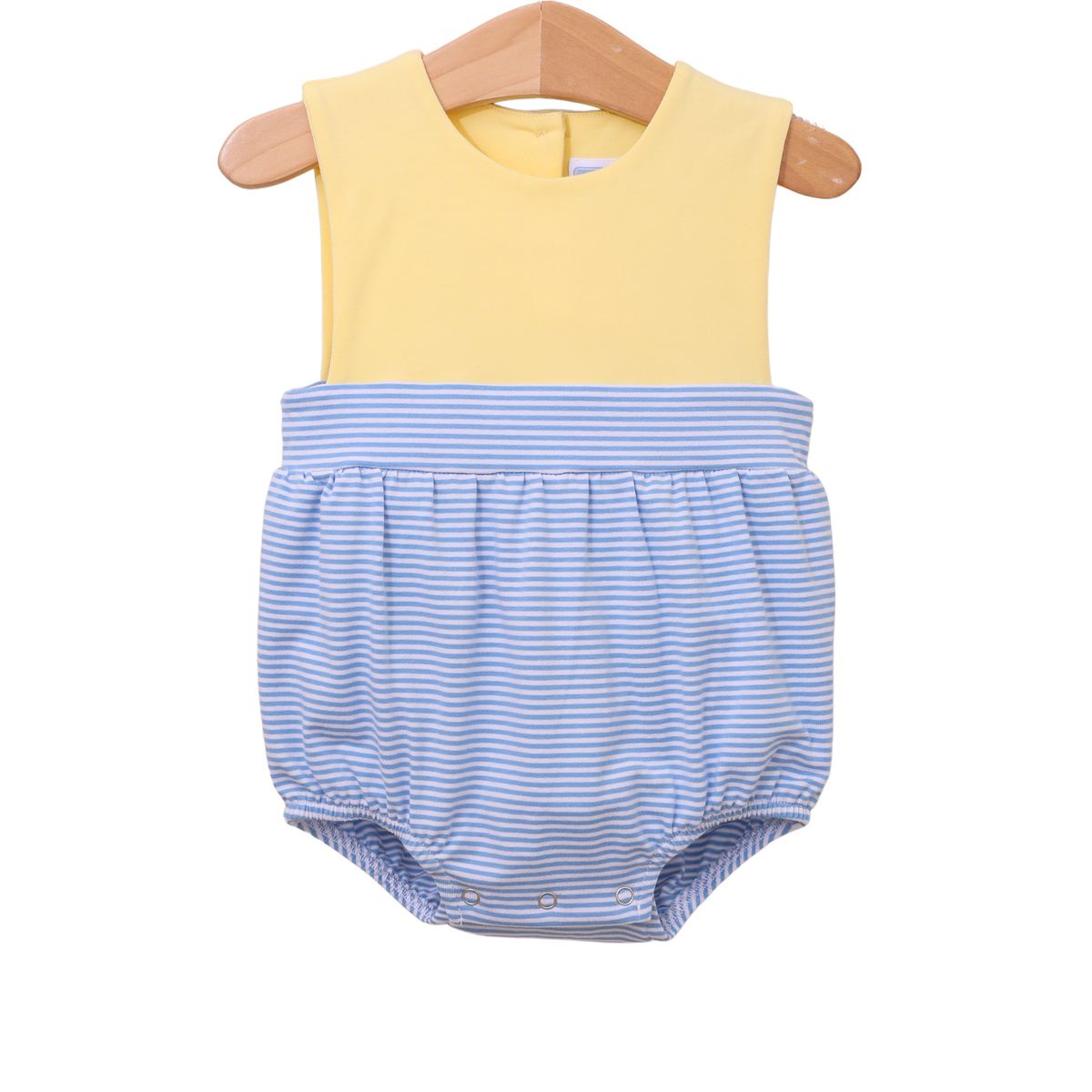 Thomas Sunsuit, Cornflower Blue Stripe & Yellow