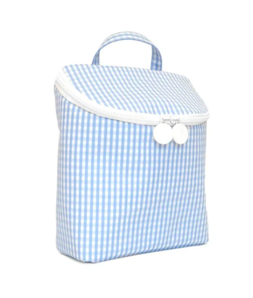 Take Away Insulated Bag, Gingham Sky Blue