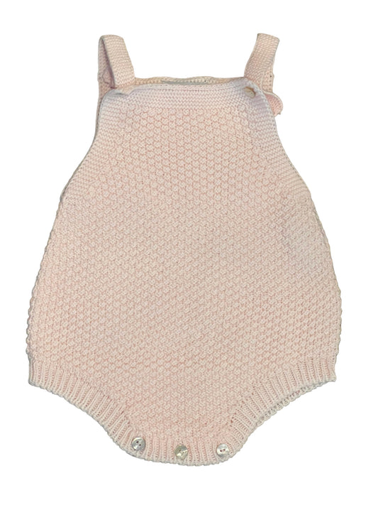 Pink Rice Stitch Dungaree Bubble