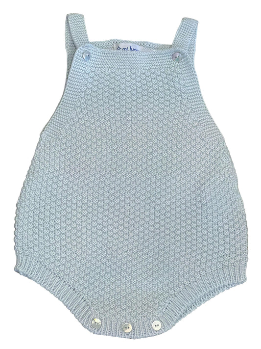 Light Blue Rice Stitch Dungaree Bubble