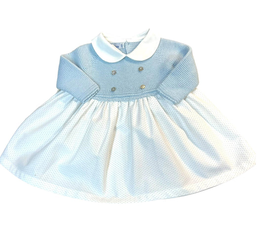 Light Blue with Bitty Dot Dress