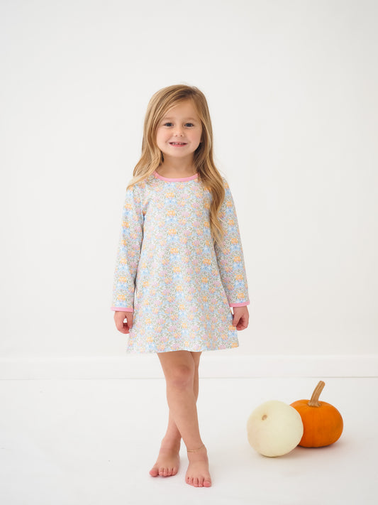 Pumpkin Patch Prep Susie Swing Longsleeve Dress